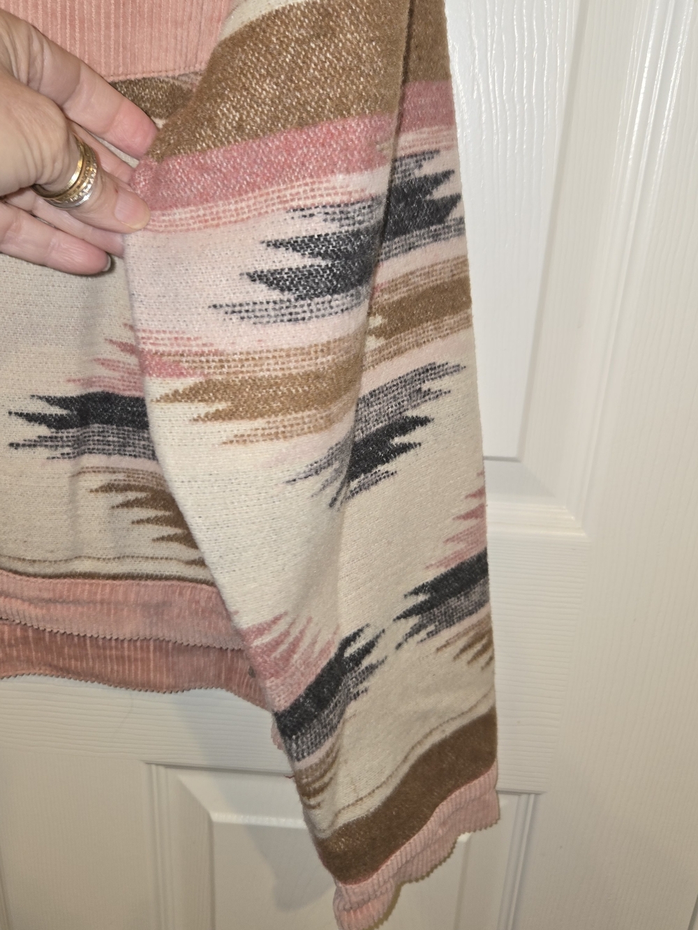 Umgee Rose Aztec-Print Utility Jacket - Picture 3 of 7